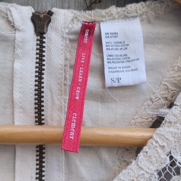 Cream Lace Mini Dress - Picture 3 of 5